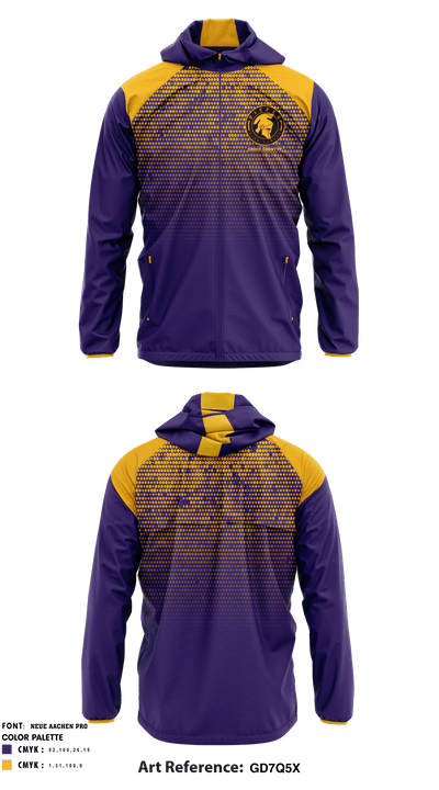 Pieper High School Cross Country 70107216 Windbreaker - 2