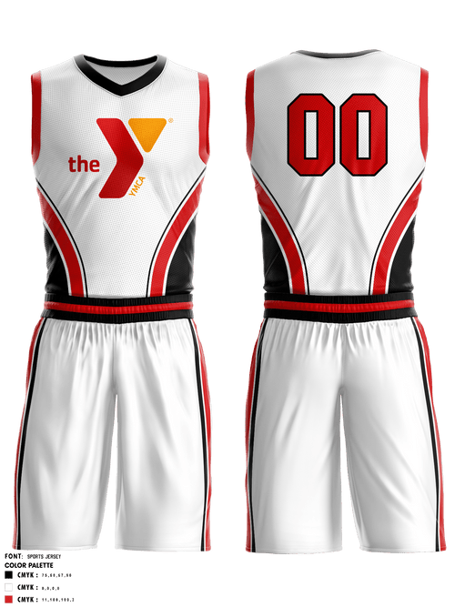 Basketball Uniform, YMCA of Greater Louisville Youth Sports, School Spirit Store, Teamtime, Team time, sublimation, custom sports apparel, team uniforms, spirit wear, spiritwear, sports uniforms, custom shirts, team store, custom team store, fundraiser sports, apparel fundraiser