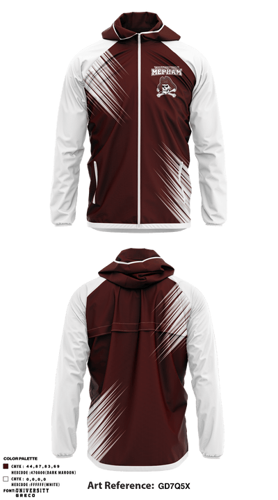 Wellington C Mepham High School Softball 61270521 Windbreaker - 1