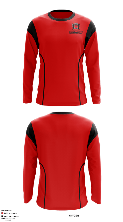 Spencerville High School Basketball 58462228 Long Sleeve Performance Shirt - 1