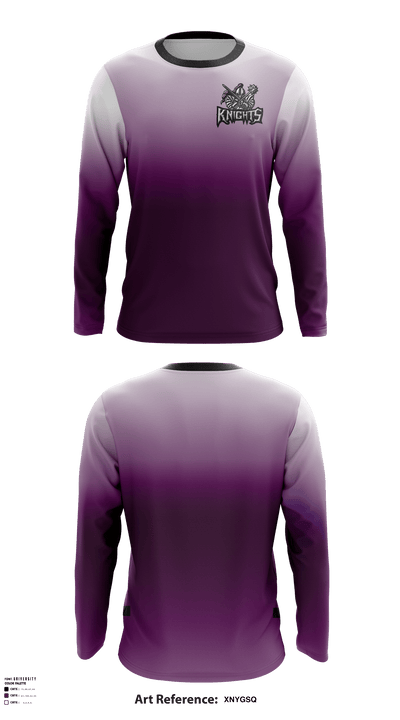 Southampton knights football 84258847 Long Sleeve Performance Shirt - 1
