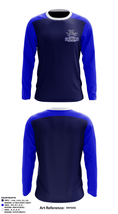 West Laurens High School Baseball 69096656 Long Sleeve Performance Shirt - 1