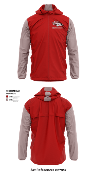 Windbreaker, South Pointe High School, Spirit Store, Teamtime, Team time, sublimation, custom sports apparel, team uniforms, spirit wear, spiritwear, sports uniforms, custom shirts, team store, custom team store, fundraiser sports, apparel fundraiser