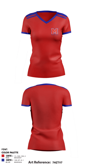 Women's Short Sleeve Vneck Shirt, Midway High School Track, Track & Field, Teamtime, Team time, sublimation, custom sports apparel, team uniforms, spirit wear, spiritwear, sports uniforms, custom shirts, team store, custom team store, fundraiser sports, apparel fundraiser