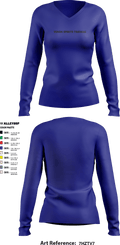 Venom Sports Training 59845358 Women's Long Sleeve V-neck Shirt - 4