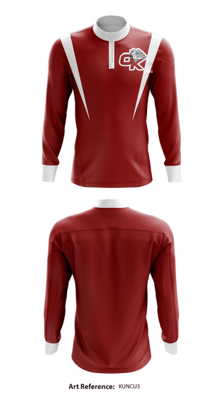 Quarter Zip Jacket, Okanogan High School Cheer, School Spirit Store, Teamtime, Team time, sublimation, custom sports apparel, team uniforms, spirit wear, spiritwear, sports uniforms, custom shirts, team store, custom team store, fundraiser sports, apparel fundraiser