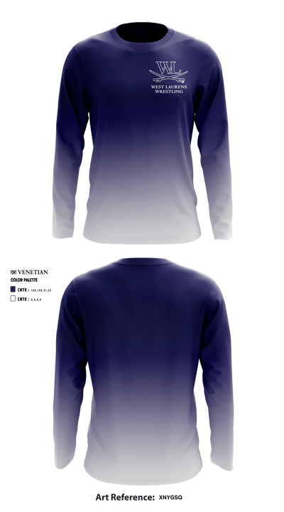 West Laurens High School Wrestling 83204724 Long Sleeve Performance Shirt - 1