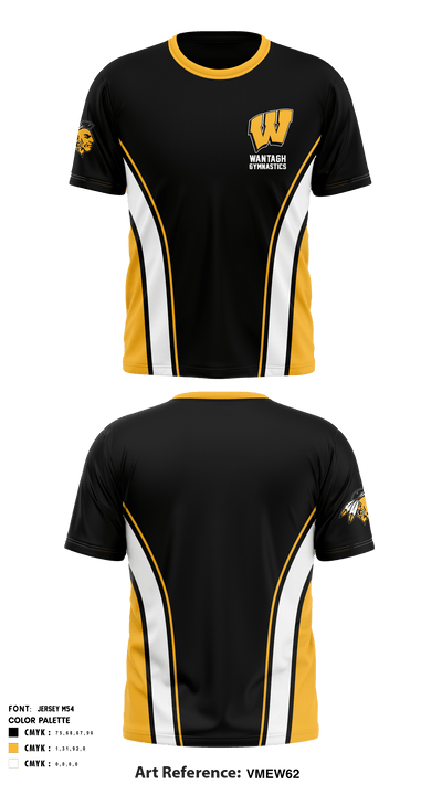 Wantagh Gymnastics 67774427 Short Sleeve Performance Shirt - 1