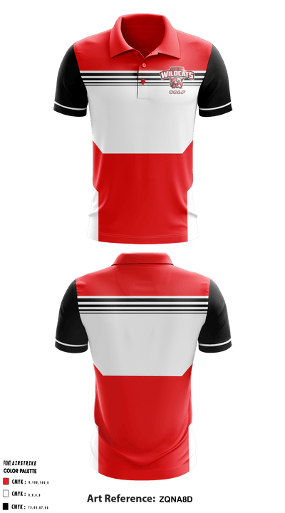 Kenton High School Golf 4420840 Short Sleeve Performance Polo - 1
