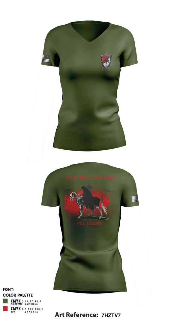 Women's Short Sleeve Vneck Shirt, , Army, Teamtime, Team time, sublimation, custom sports apparel, team uniforms, spirit wear, spiritwear, sports uniforms, custom shirts, team store, custom team store, fundraiser sports, apparel fundraiser