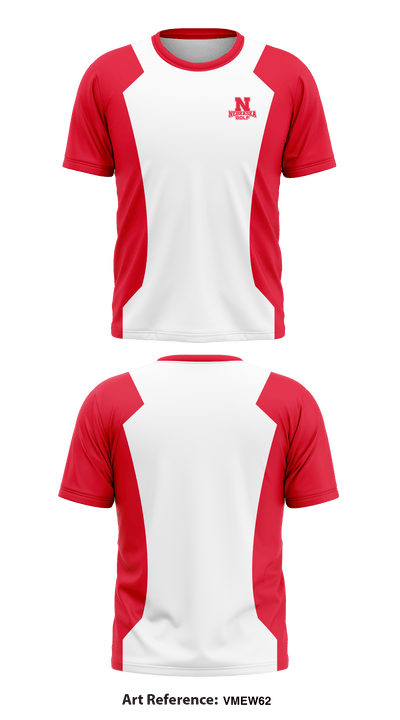 University of Nebraska Golf 3369063 Short Sleeve Performance Shirt - 1