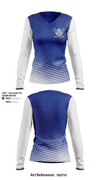 Women's Long Sleeve Vneck Shirt, Sandra Day O'Connor High School Golf, Golf, Teamtime, Team time, sublimation, custom sports apparel, team uniforms, spirit wear, spiritwear, sports uniforms, custom shirts, team store, custom team store, fundraiser sports, apparel fundraiser