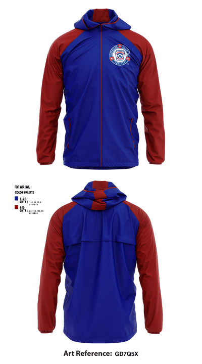 Newport Little League 56400248 Windbreaker - 1