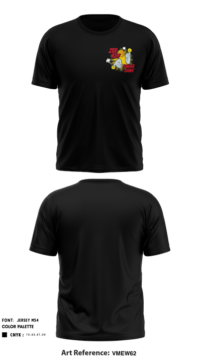 Zed Key Finger Guns 88796848 Short Sleeve Performance Shirt - 1