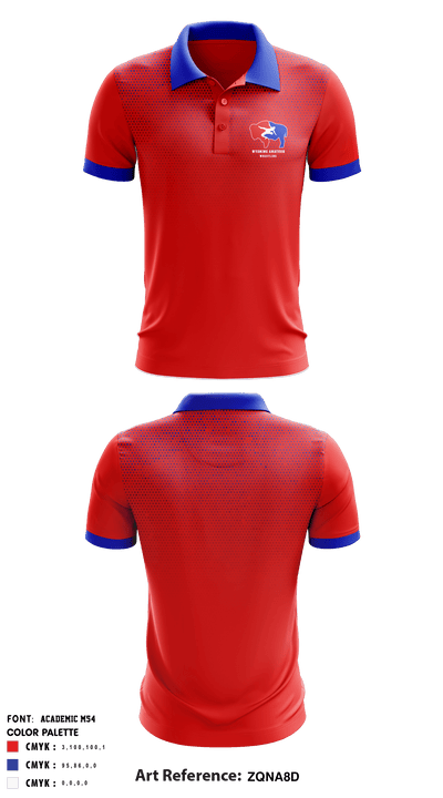 Wyoming Amateur Wrestling Association 77403720 Short Sleeve Performance Polo - 1
