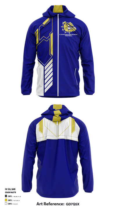 C D Hylton High School Football 65494707 Windbreaker - 1