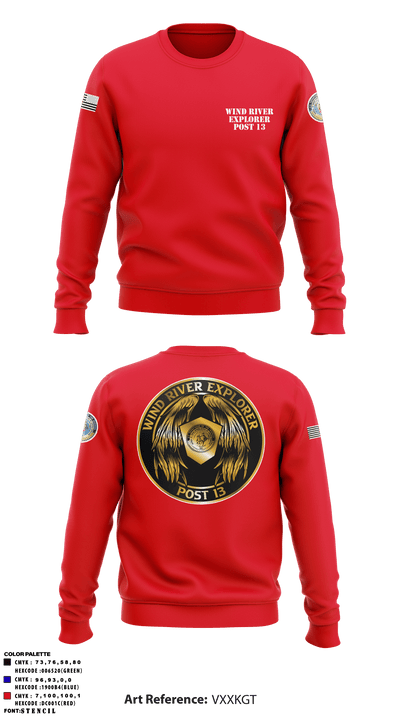 Wind River Explorer Post 13 83614343 Crew Neck Sweatshirt - 6