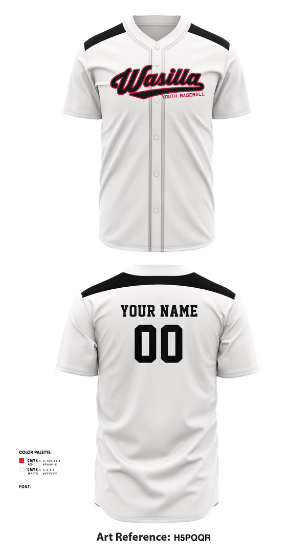 Full Button Baseball Jersey, Wasilla Youth Baseball League, Baseball, Teamtime, Team time, sublimation, custom sports apparel, team uniforms, spirit wear, spiritwear, sports uniforms, custom shirts, team store, custom team store, fundraiser sports, apparel fundraiser