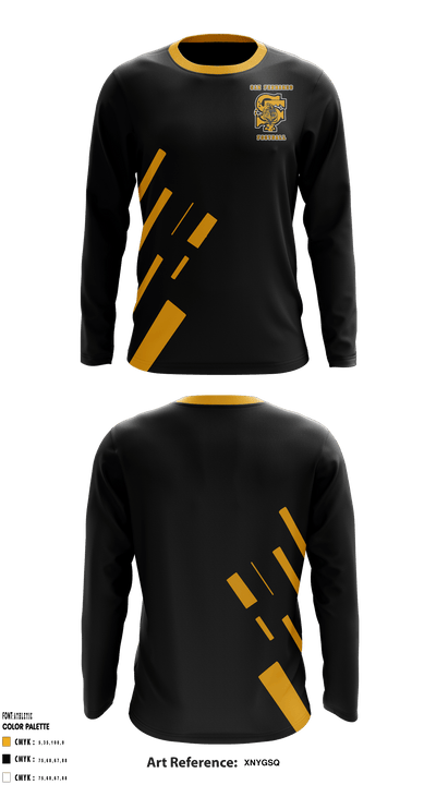 San Fernando High School Football 66448395 Long Sleeve Performance Shirt - 1