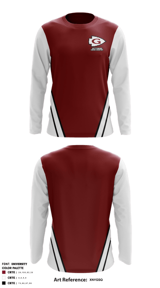 Long Sleeve Performance Shirt, Gettysburg Area HS Cross Country, Cross Country, Teamtime, Team time, sublimation, custom sports apparel, team uniforms, spirit wear, spiritwear, sports uniforms, custom shirts, team store, custom team store, fundraiser sports, apparel fundraiser