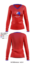 Wyoming Amateur Wrestling Association 77403720 Women's Long Sleeve V-neck Shirt - 1