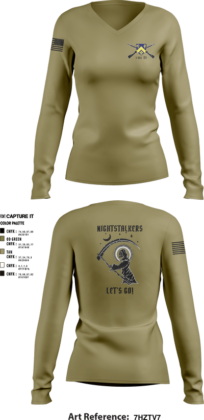 1-184 IN 35588041 Women's Long Sleeve V-neck Shirt - 3