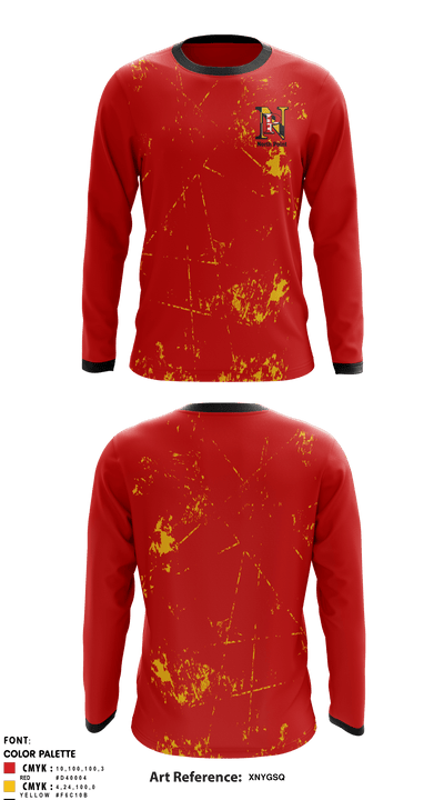 North Point High School 74569876 Long Sleeve Performance Shirt - 1