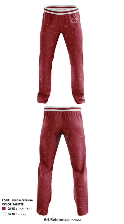 Washington State University Volleyball 5484408 Sweatpants - 1