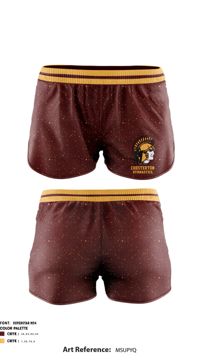 Chesterton High School Gymnastics 53300564 Women's Shorts - 1