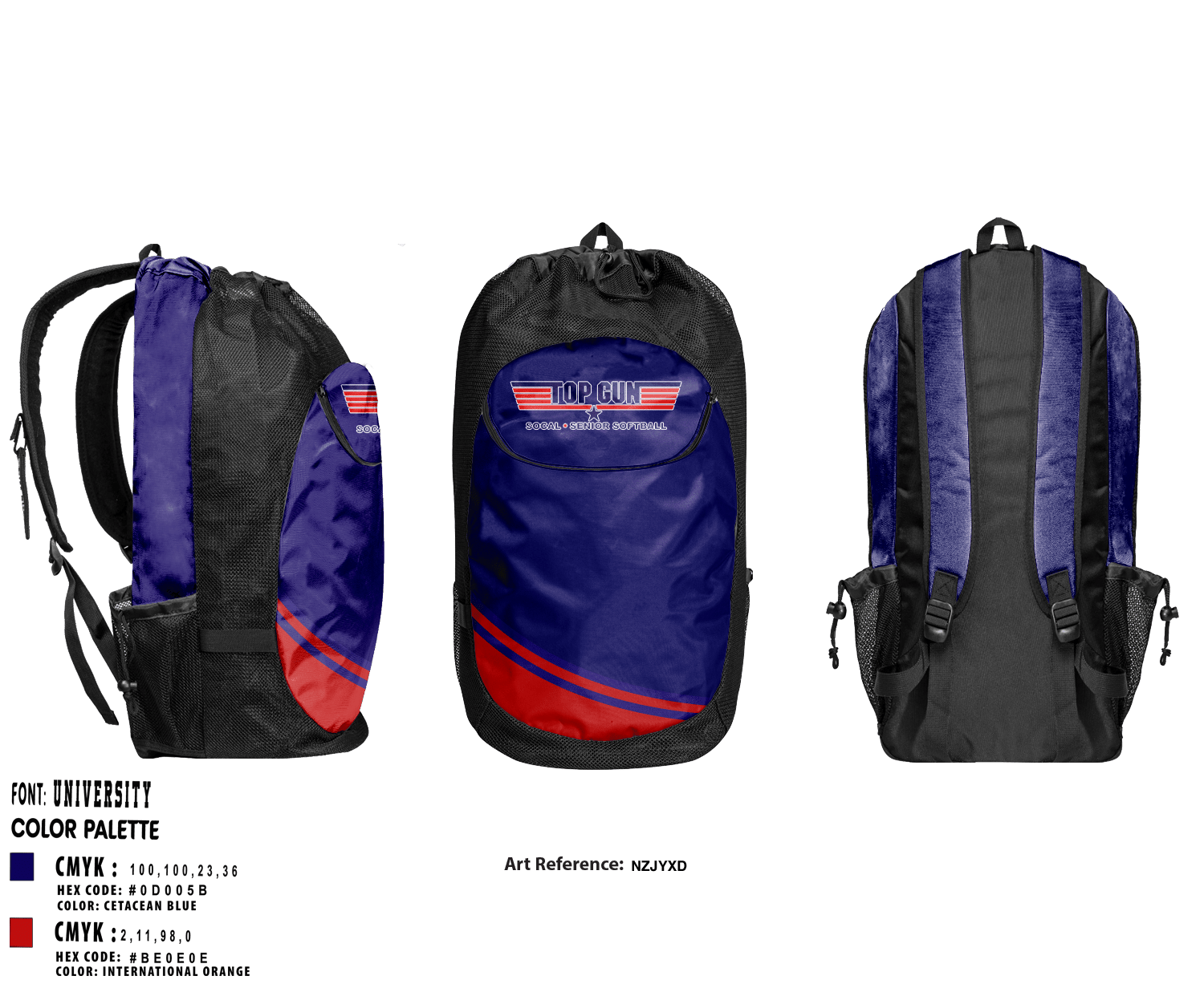 asics gear bag 2.0 Top Gun Softball 39794283 Gear Bag