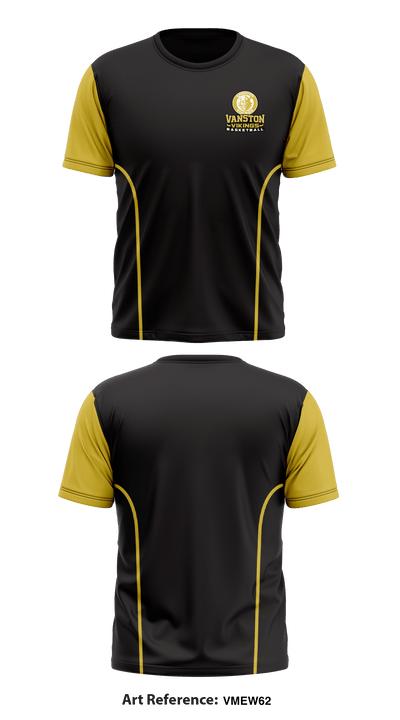 Vanston Middle School Basketball 47359446 Short Sleeve Performance Shirt - 1