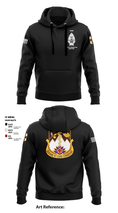 HHD, 627th Hospital Center 18985976 Hoodie - 1