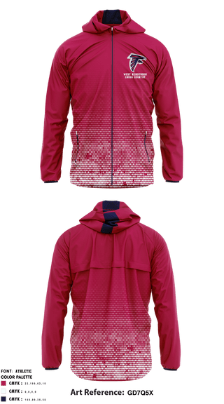 Windbreaker, West Henderson High School Cross Country, Cross Country, Teamtime, Team time, sublimation, custom sports apparel, team uniforms, spirit wear, spiritwear, sports uniforms, custom shirts, team store, custom team store, fundraiser sports, apparel fundraiser