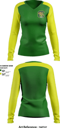Conway High Cheer 22381077 Women's Long Sleeve V-neck Shirt - 1