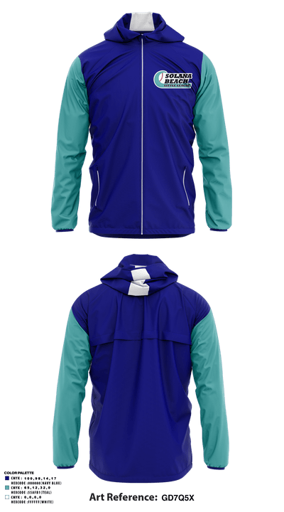 Solana Beach Little League 47564612 Windbreaker - 2