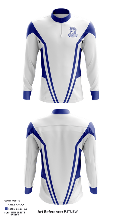 Southern High School Wrestling 65040705 Quarter Zip Jacket - 1