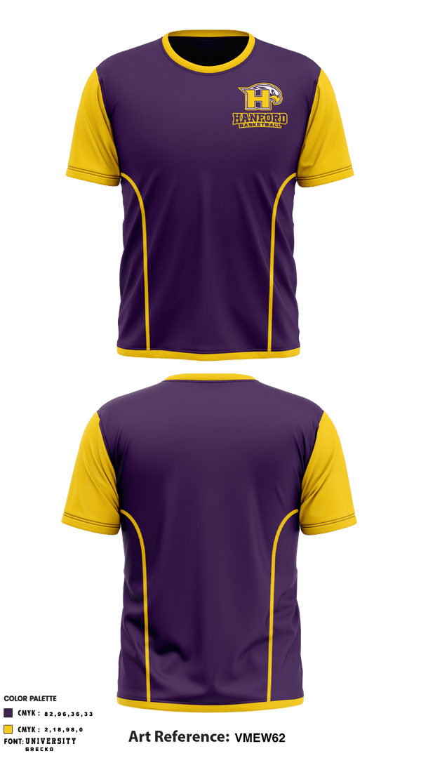 Short Sleeve Performance Shirt, Hanford High School Basketball, Men's Basketball, Teamtime, Team time, sublimation, custom sports apparel, team uniforms, spirit wear, spiritwear, sports uniforms, custom shirts, team store, custom team store, fundraiser sports, apparel fundraiser