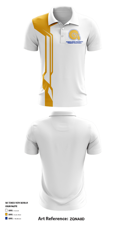 Albany State University Women's Volleyball 18785710 Short Sleeve Performance Polo - 1
