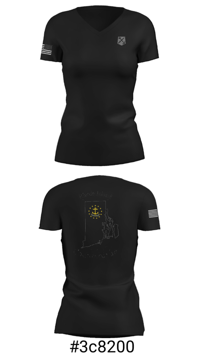 RI Counterdrug 89793472 Women's Short Sleeve V-neck Shirt - 16
