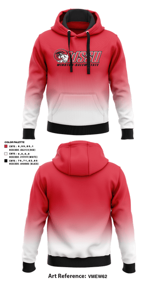 Hoodie, Winston-Salem State University Tennis, Tennis, Teamtime, Team time, sublimation, custom sports apparel, team uniforms, spirit wear, spiritwear, sports uniforms, custom shirts, team store, custom team store, fundraiser sports, apparel fundraiser