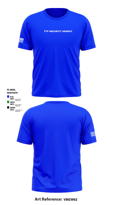 TTP Security Agency 5423198 Short Sleeve Performance Shirt - 1