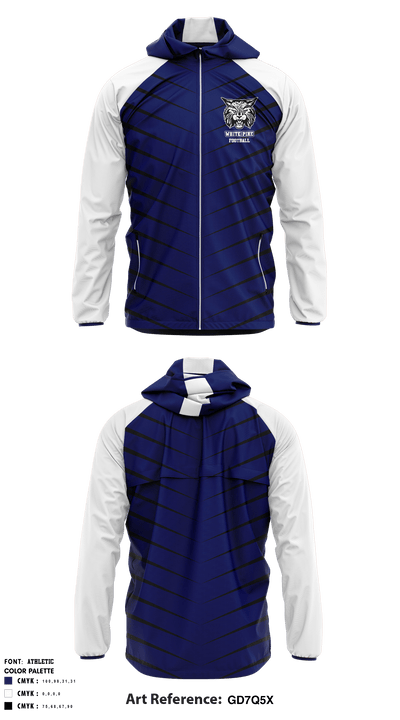 White Pine High School Football 16533066 Windbreaker - 1