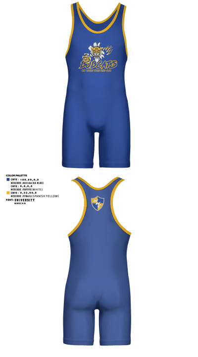 Wattsburg Wrestling Club 75013840 Wrestling Singlet - 1