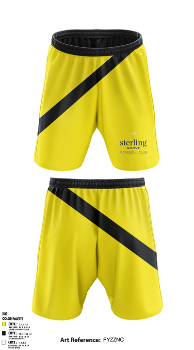 Sterling Grove Pickleball Club 25587481 Athletic Shorts With Pockets - 1
