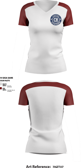Women's Short Sleeve Vneck Shirt, Cactus Horizon Little League, Baseball, Teamtime, Team time, sublimation, custom sports apparel, team uniforms, spirit wear, spiritwear, sports uniforms, custom shirts, team store, custom team store, fundraiser sports, apparel fundraiser