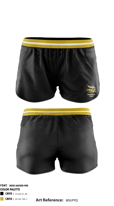 Northwest High School Track 72155128 Track Shorts - 1