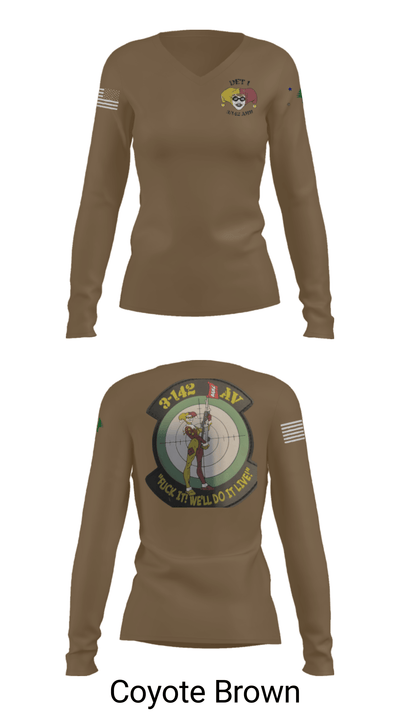 3-142 53517612 Women's Long Sleeve V-neck Shirt - 38