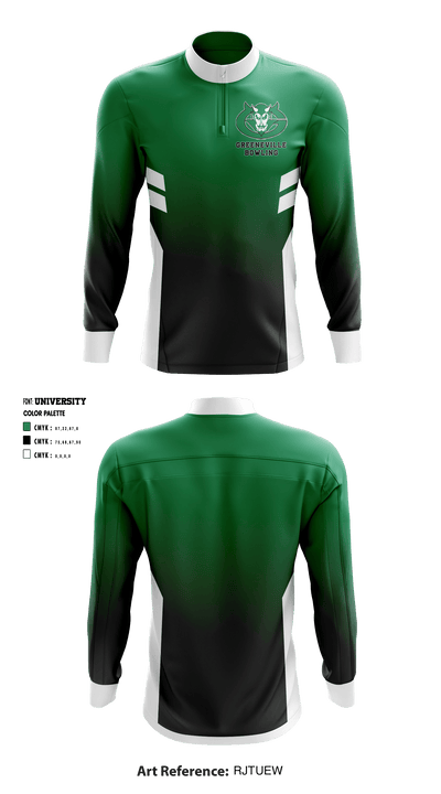 Greeneville Bowling 12785046 Quarter Zip Jacket - 1