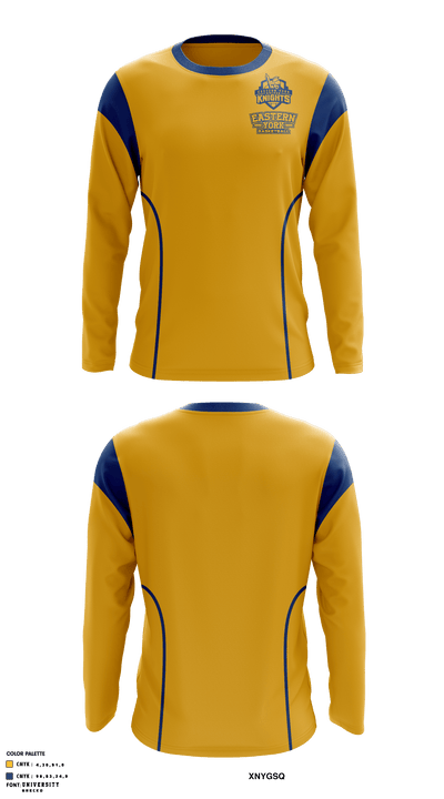 Eastern York High School Basketball 21112813 Long Sleeve Performance Shirt - 1