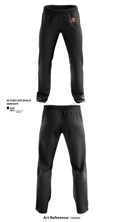 3RD PLT A BTRY 2-130TH FA 81663306 Sweatpants - 1